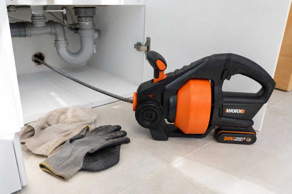 WORX Rohrreiniger für den Einsatz zu Hause